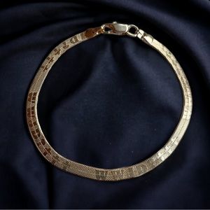 Vintage WWJD herringbone chain bracelet